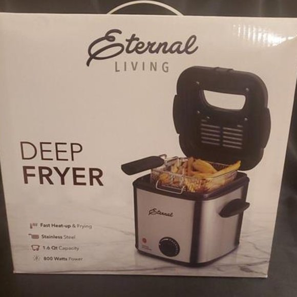 Deep Fryer Electric 1.6 QT with Stainless Steel Non Stick Basket - Picture 2 of 8